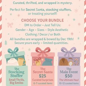 BonhomieSuccorThrifted Curated&Customized $50 Christmas Bundle
